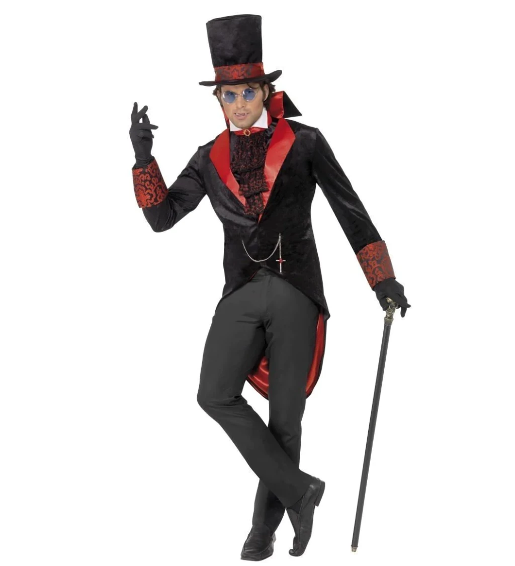 Pánsky kostým na Halloween - Dracula - Deluxe
