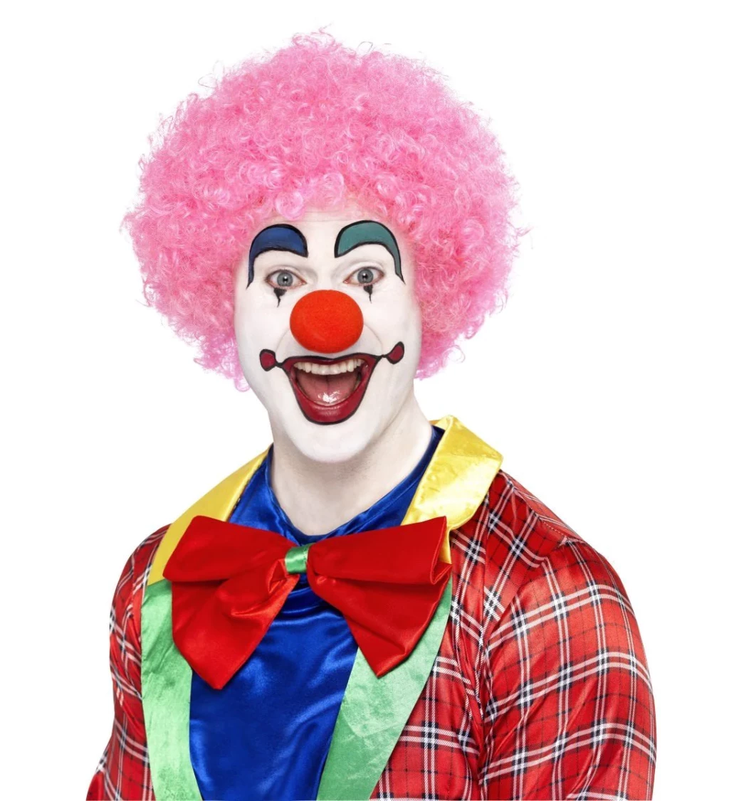 Pánska parochňa Afro - ružová
