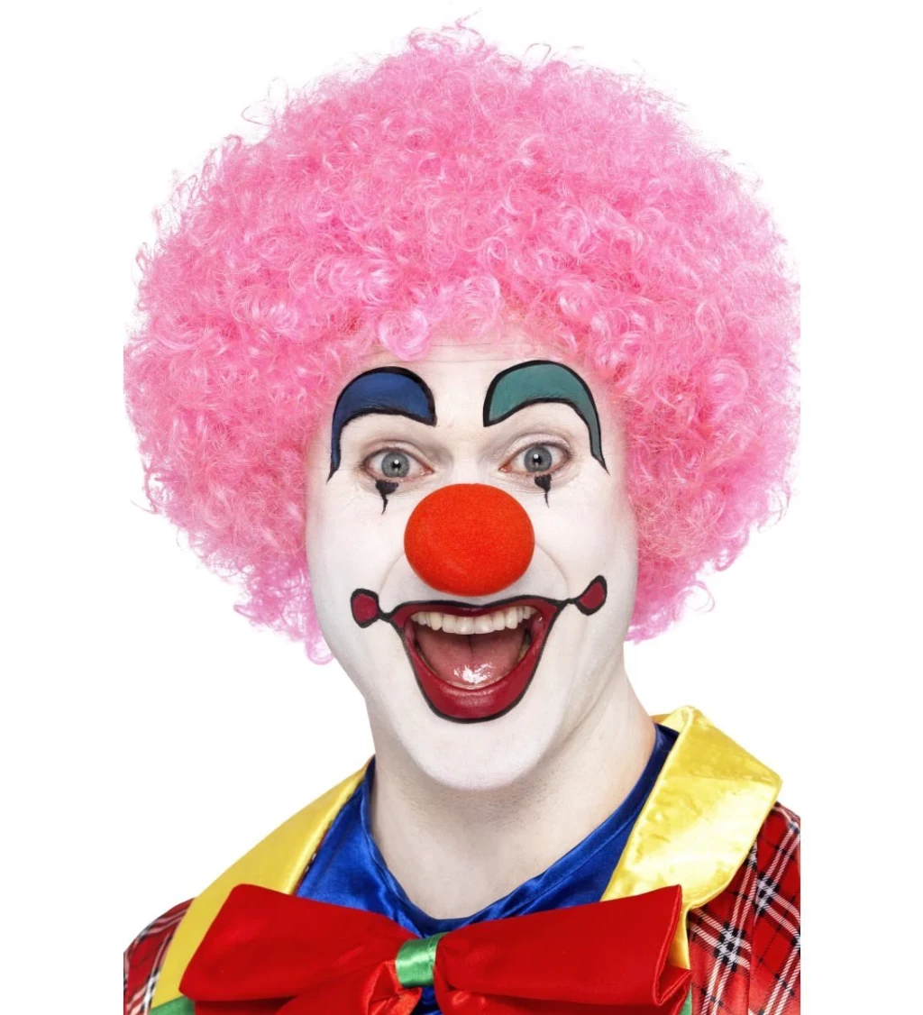 Pánska parochňa Afro - ružová
