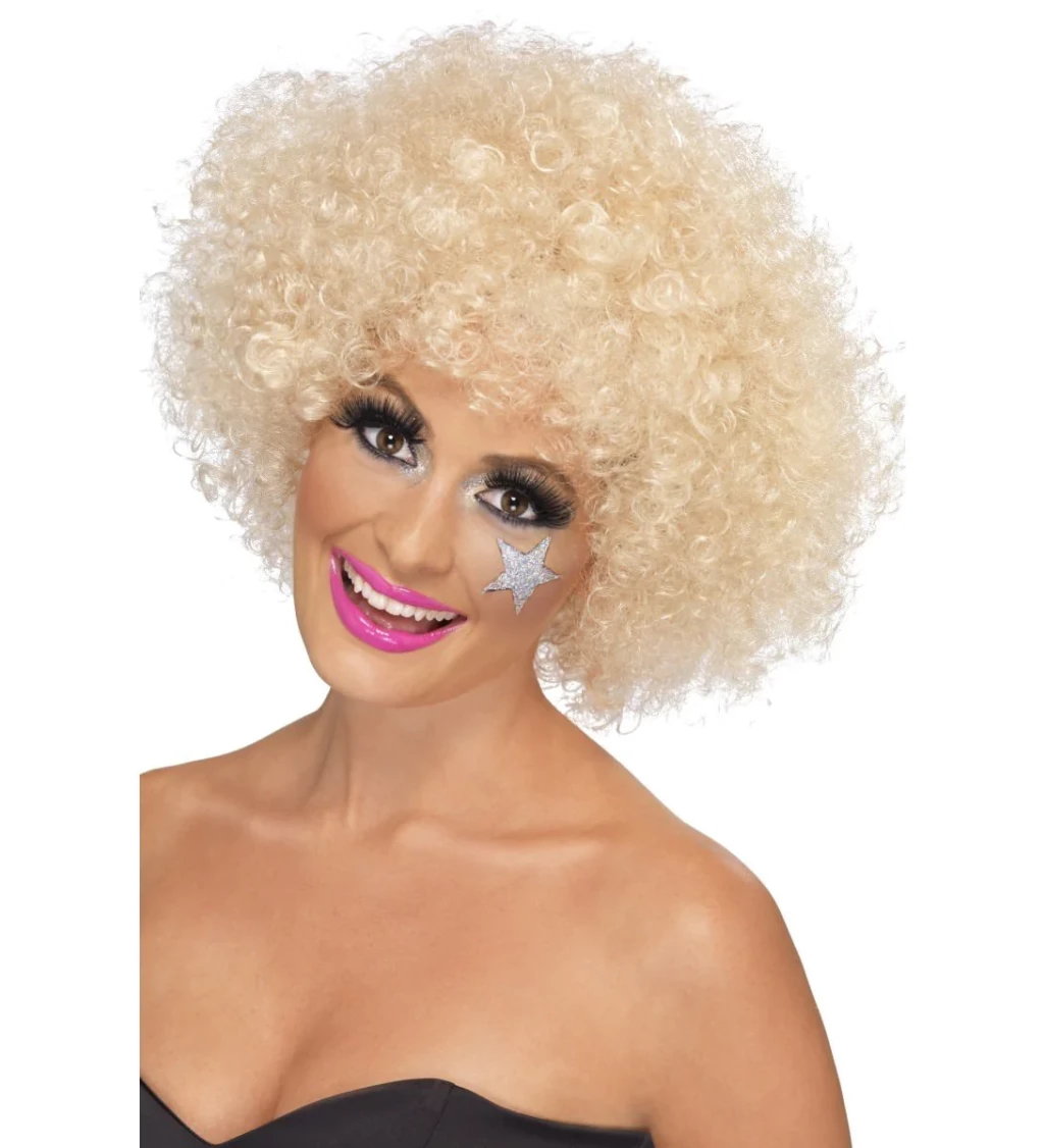 Pánska parochňa Afro - blond