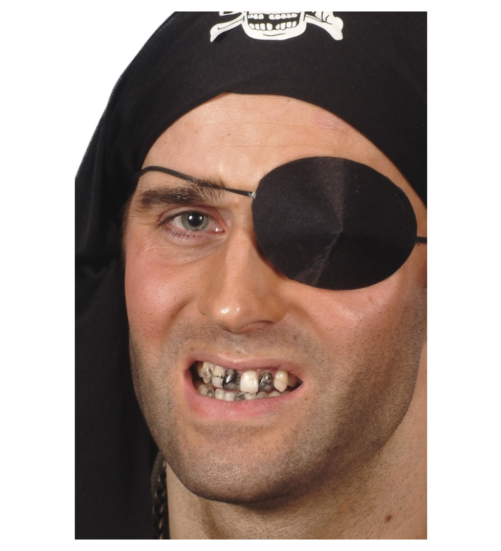 Halloweenské líčenie - Farba na zuby - čierna
