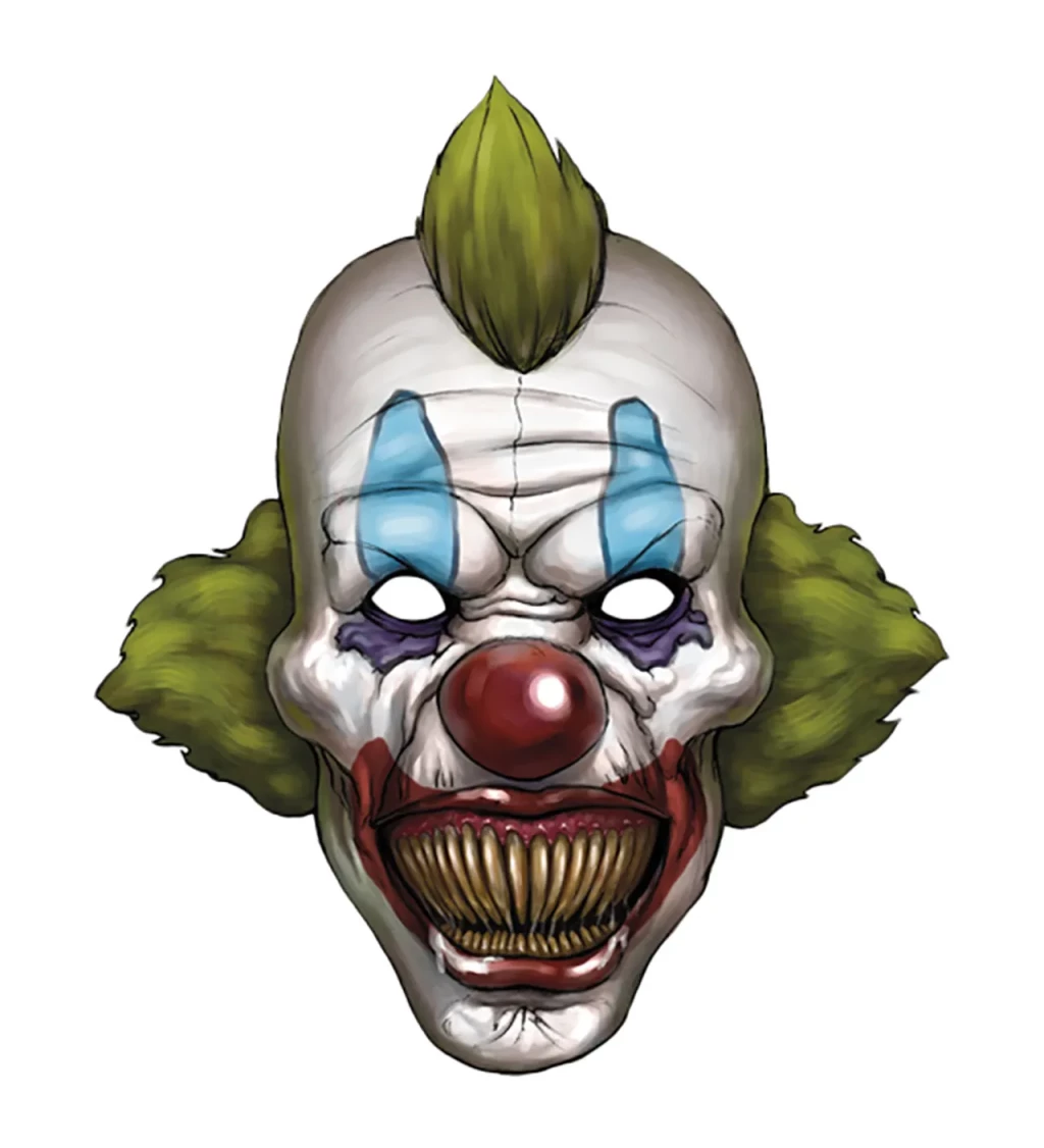 Halloweenská maska strašidelný klaun