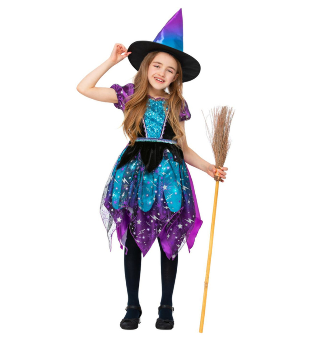 Detský kostým na Halloween - mesačná čarodejnica