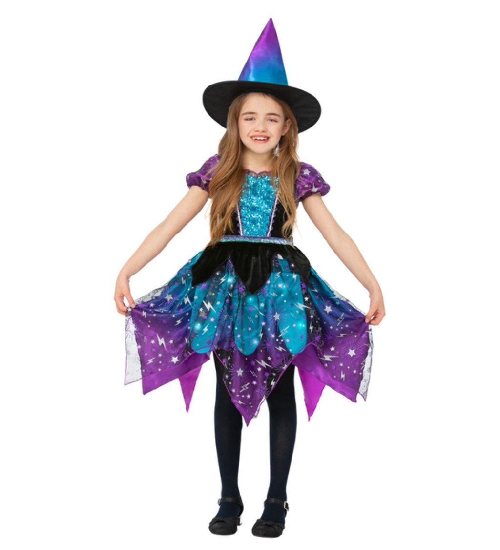 Detský kostým na Halloween - mesačná čarodejnica