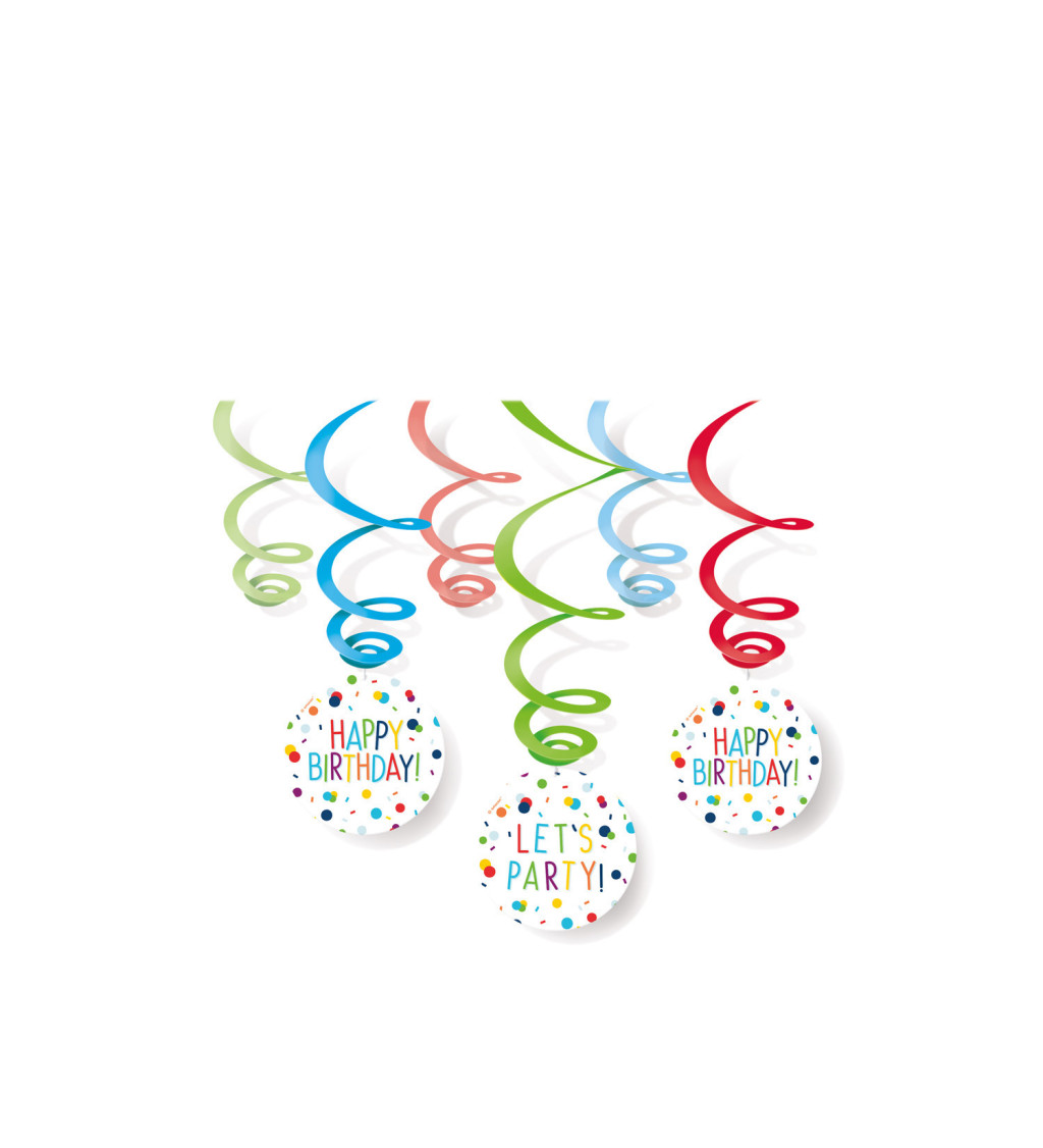 Závesné špirály Narodeniny