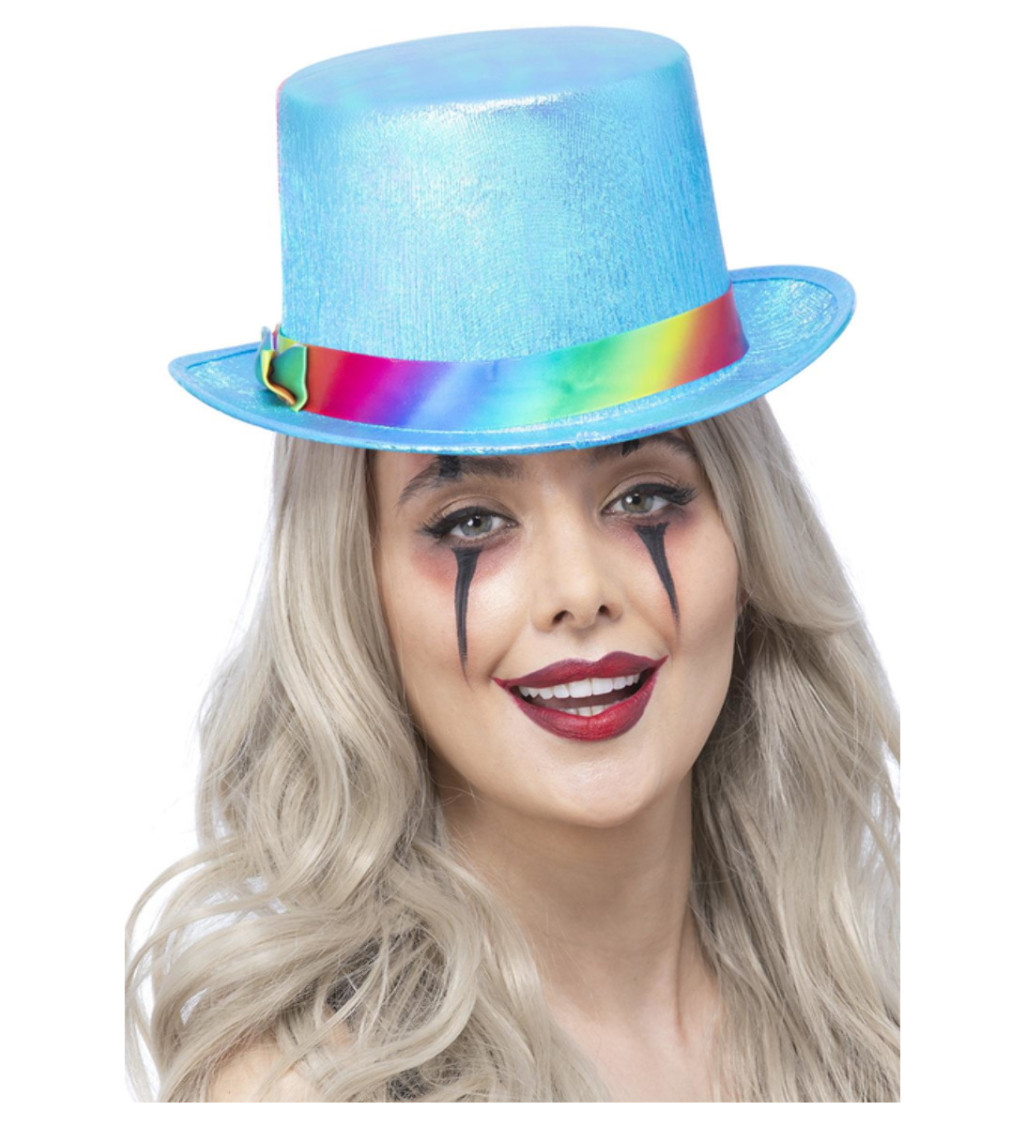 Klaunský modrý klobúk