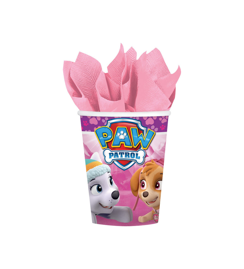 Ružové kelímky - Paw Patrol