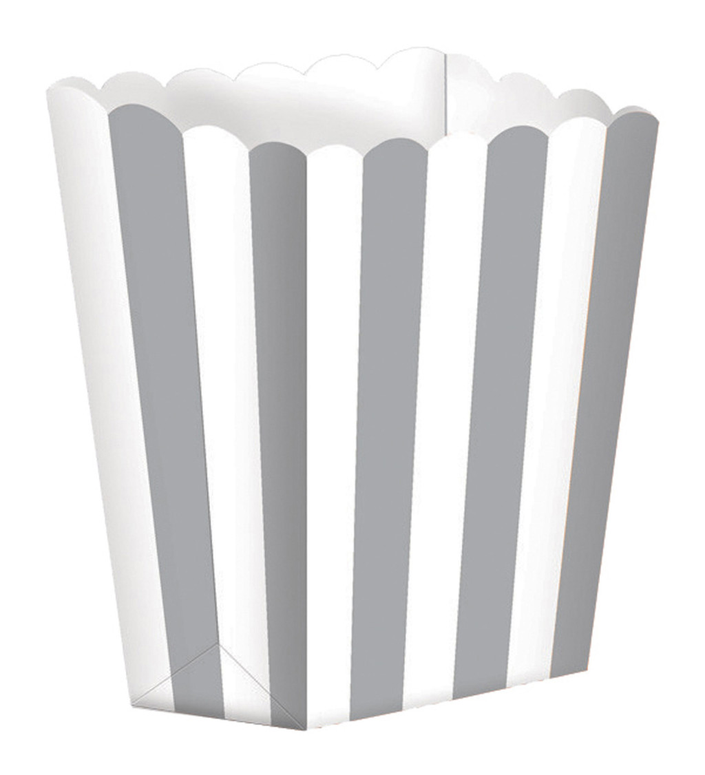 Boxy na popcorn - sivé