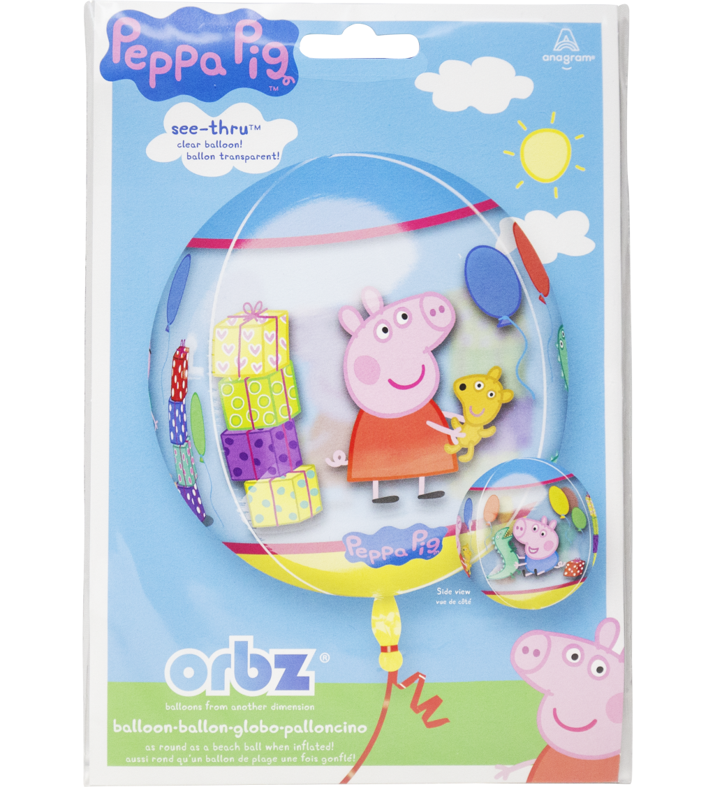 Priehľadný balón Peppa