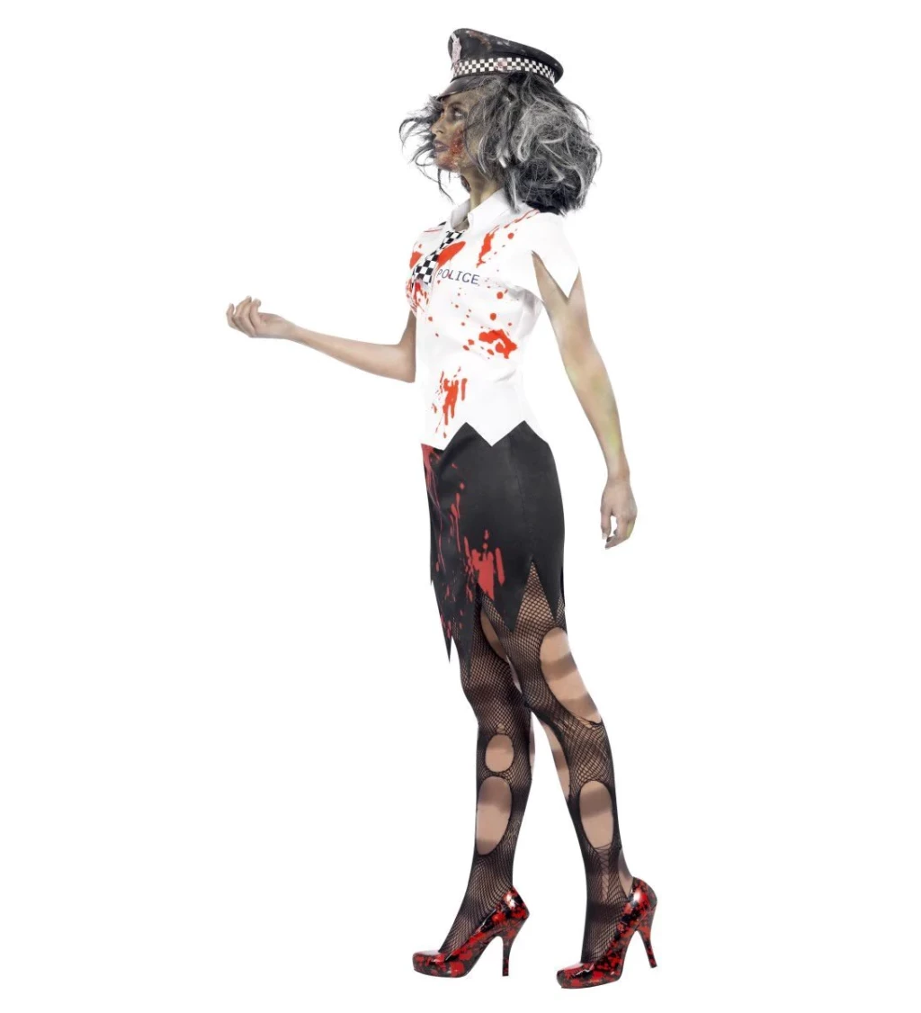 Zombie policajt - ženský kostým