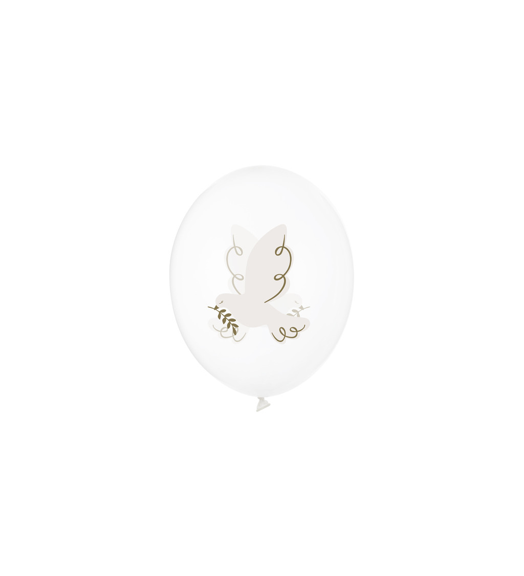 Latexové balóniky strong priehľadné 30 cm 6 ks