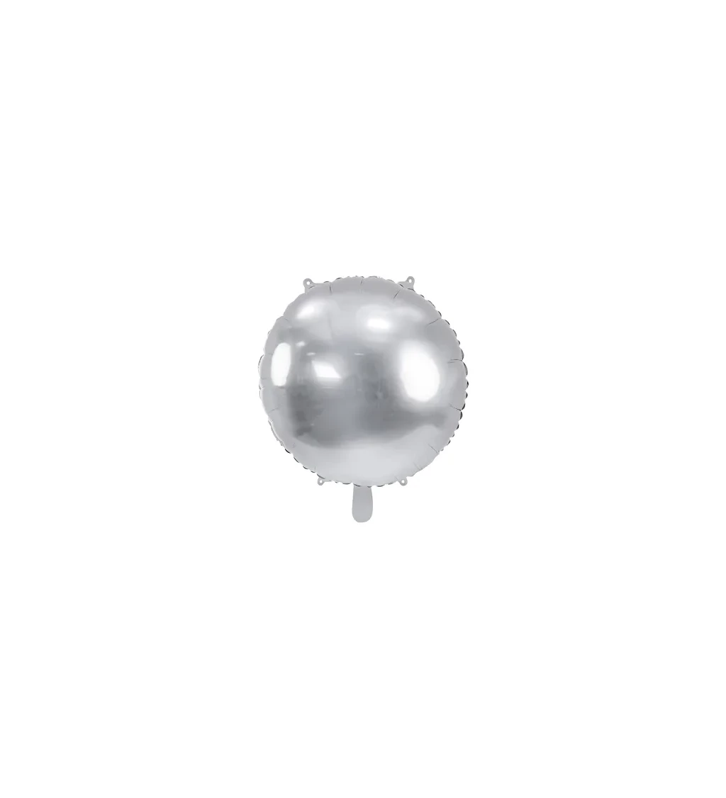Strieborný fóliový balón