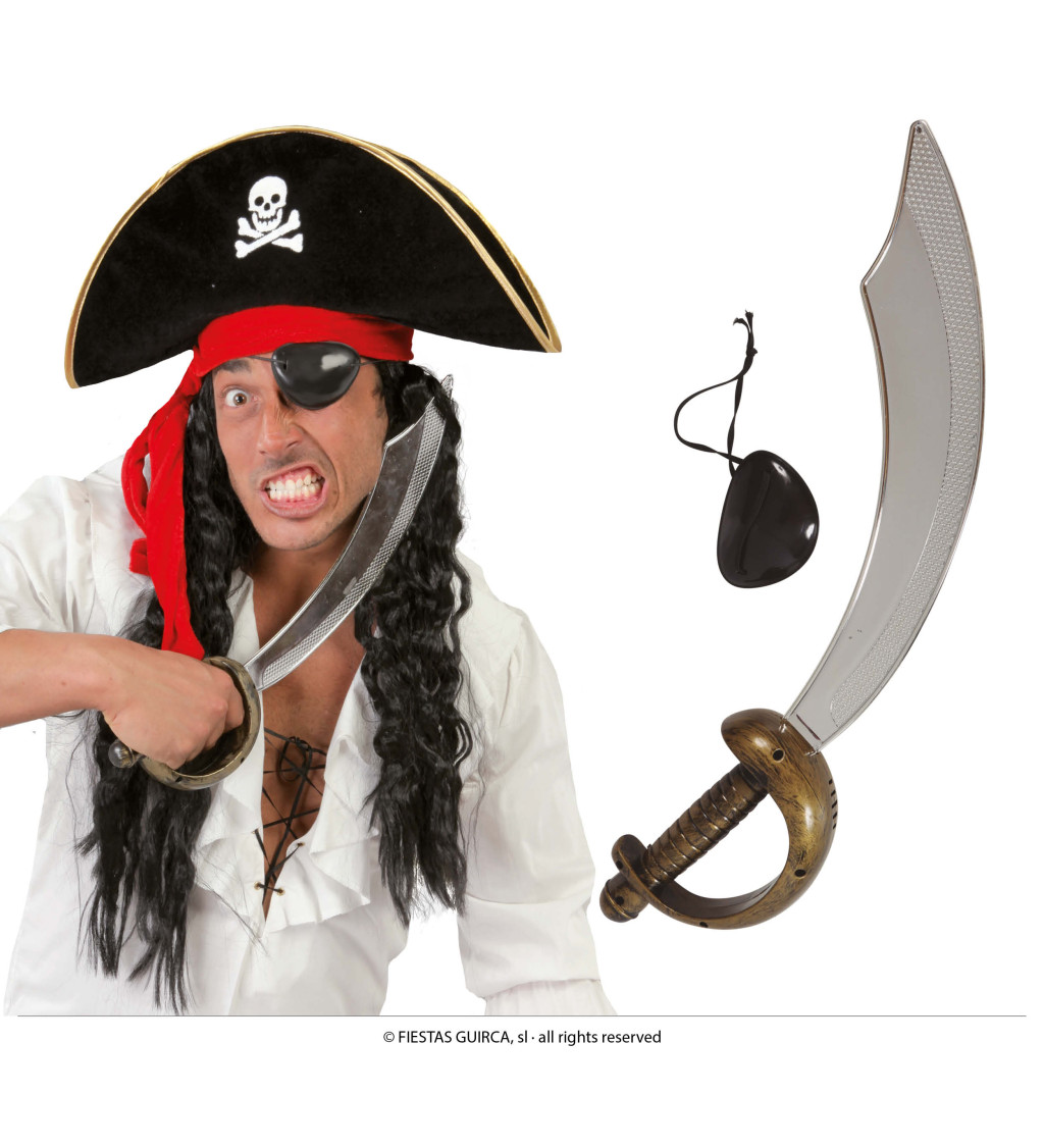Pirátska šabľa s chlopňou
