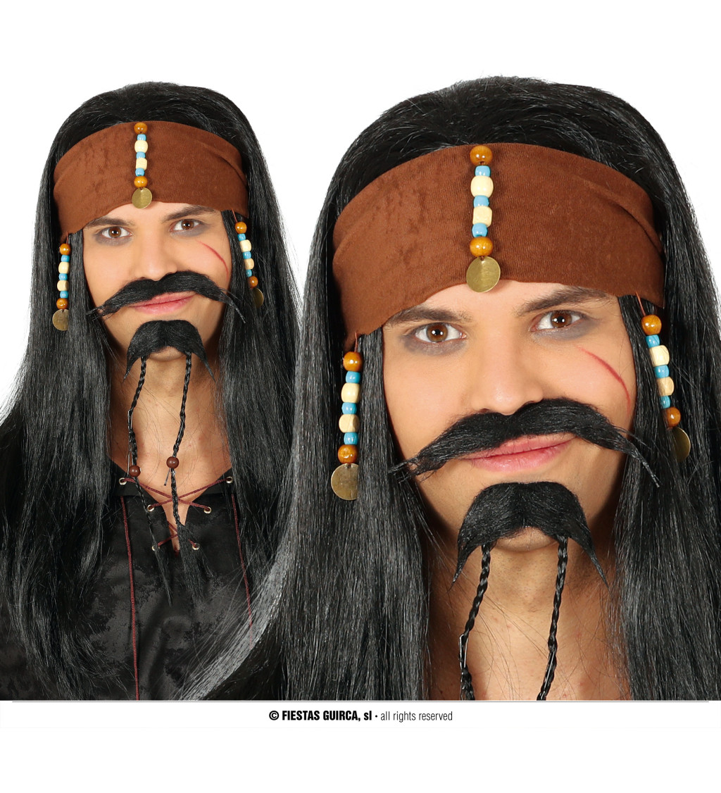 Pirátska šatková paruka