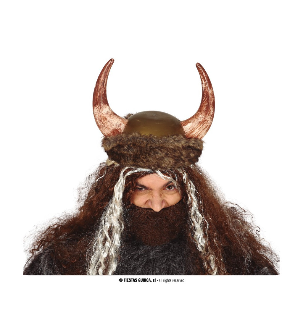 Kožená vikingská helma