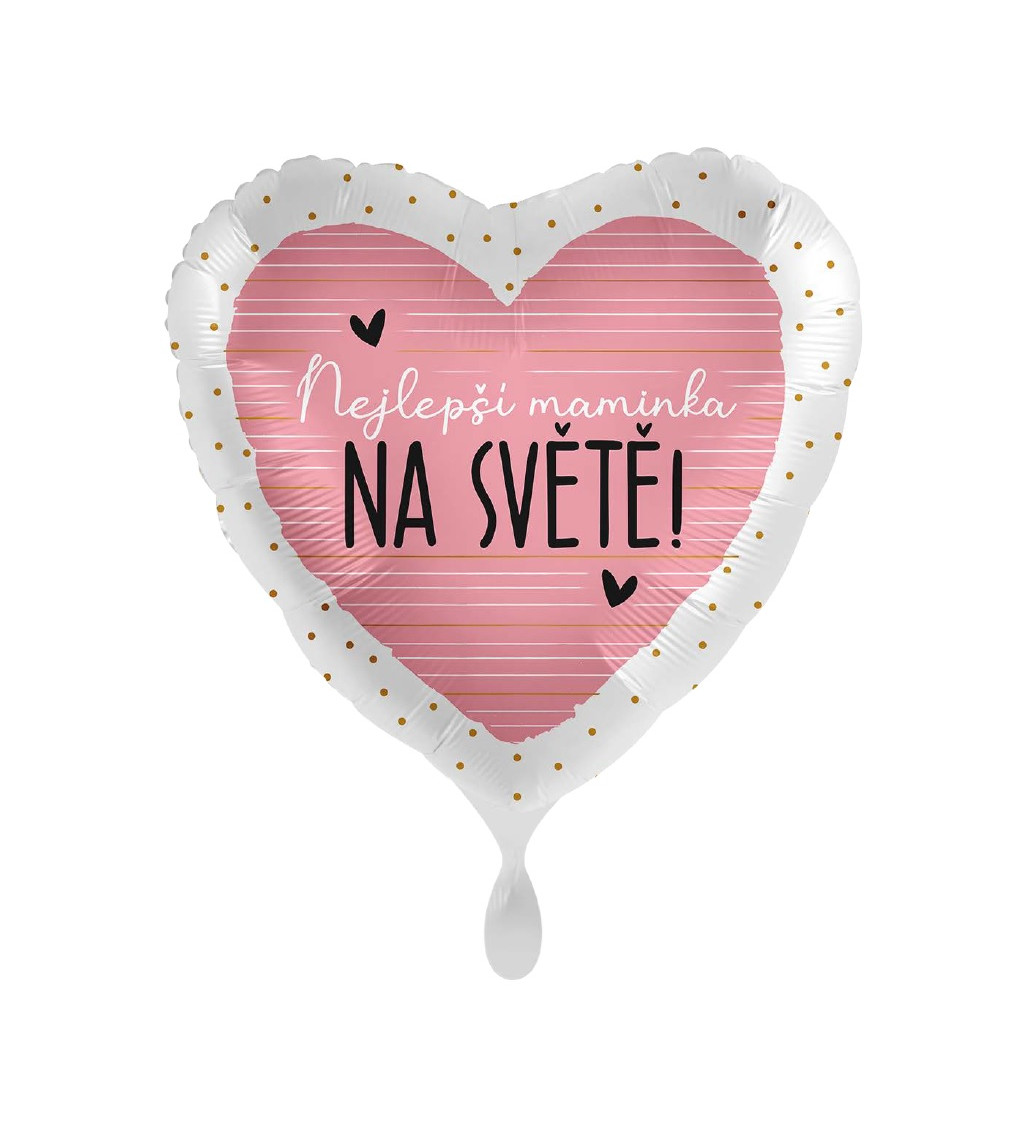 Balón - najlepšia mama, srdce