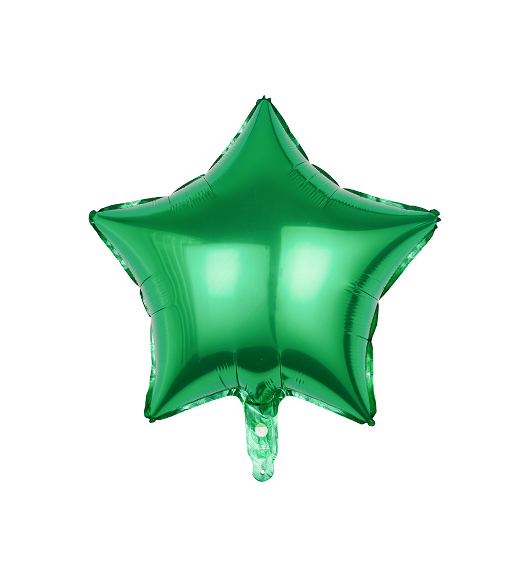Fóliový balónik - Hviezda zelená