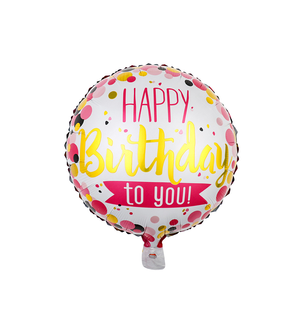 Fóliový balónik - Happy birthday to you