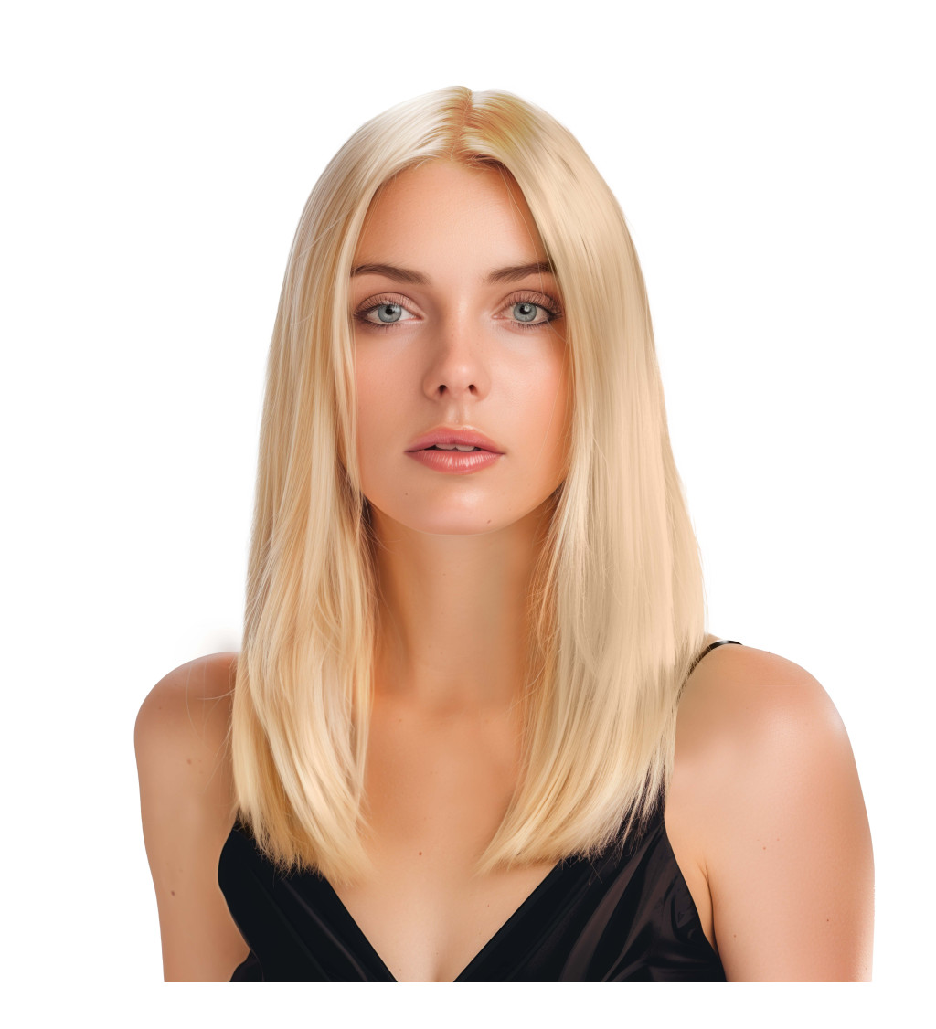 Dámská parochňa - rovná bez ofiny, blond