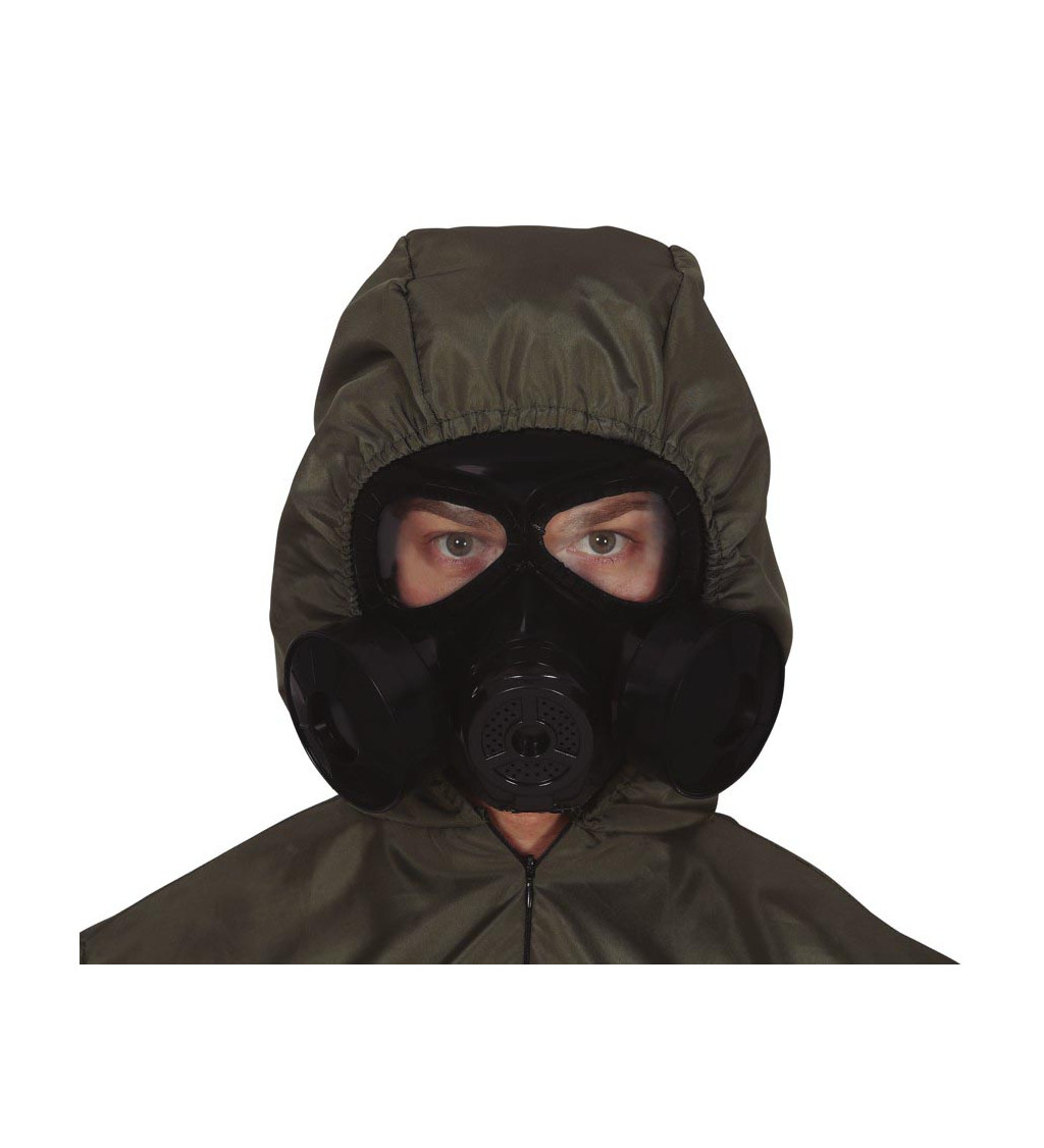 Plynová maska - čierna