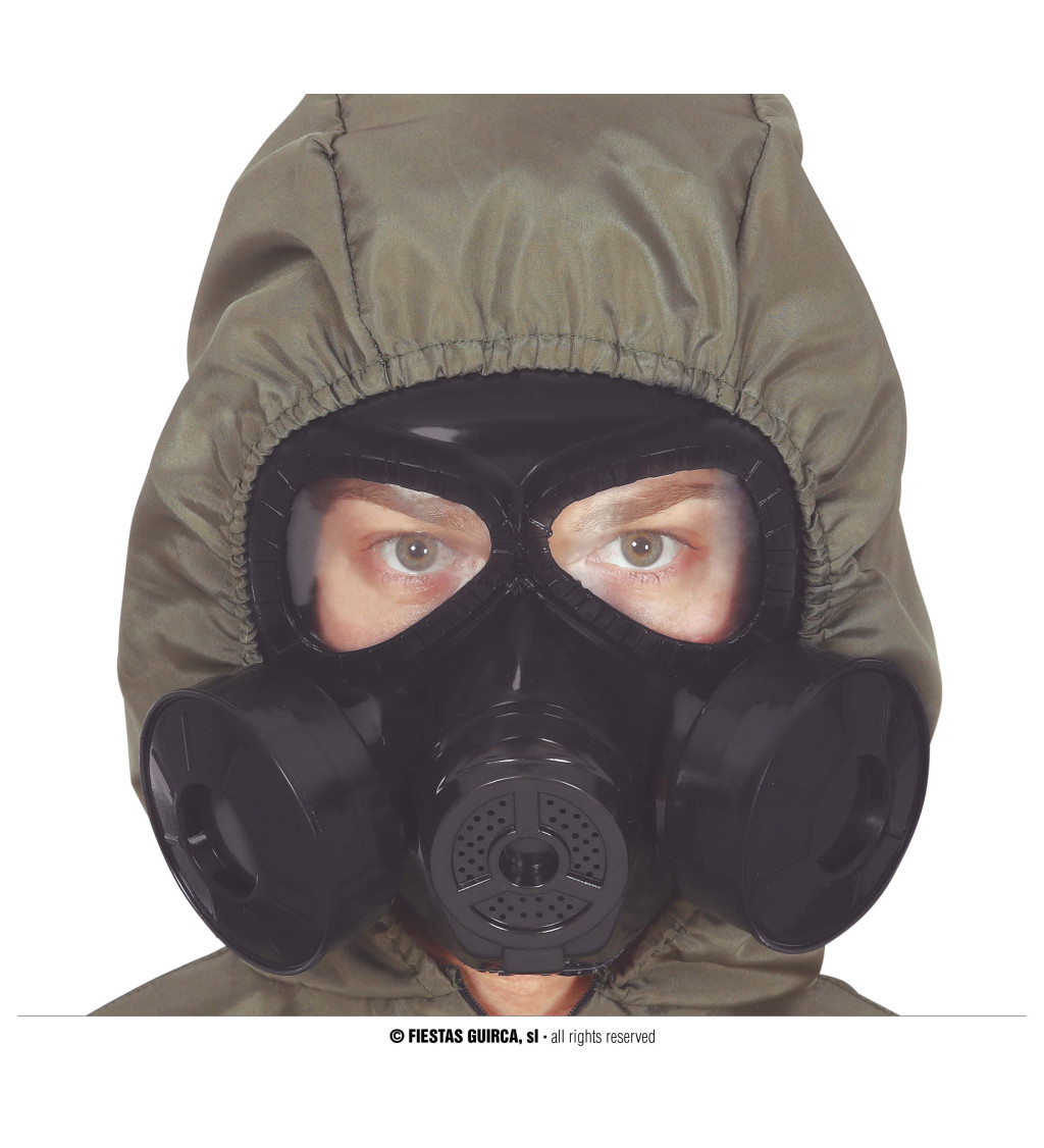 Plynová maska - čierna