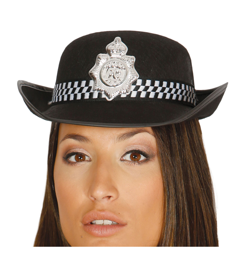 Plstený klobúk policajta