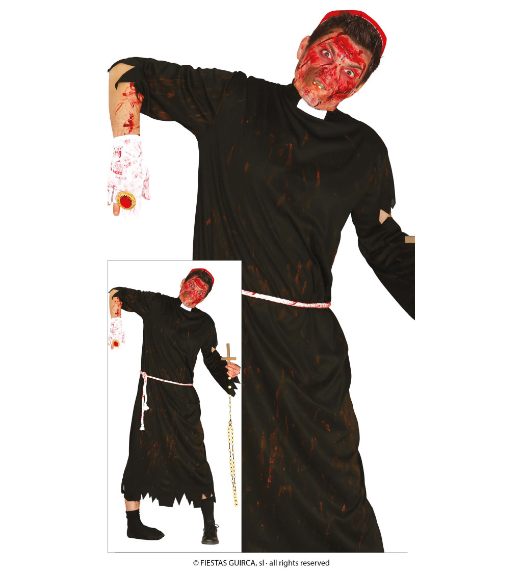 Pánsky kostým - zombie kňaz