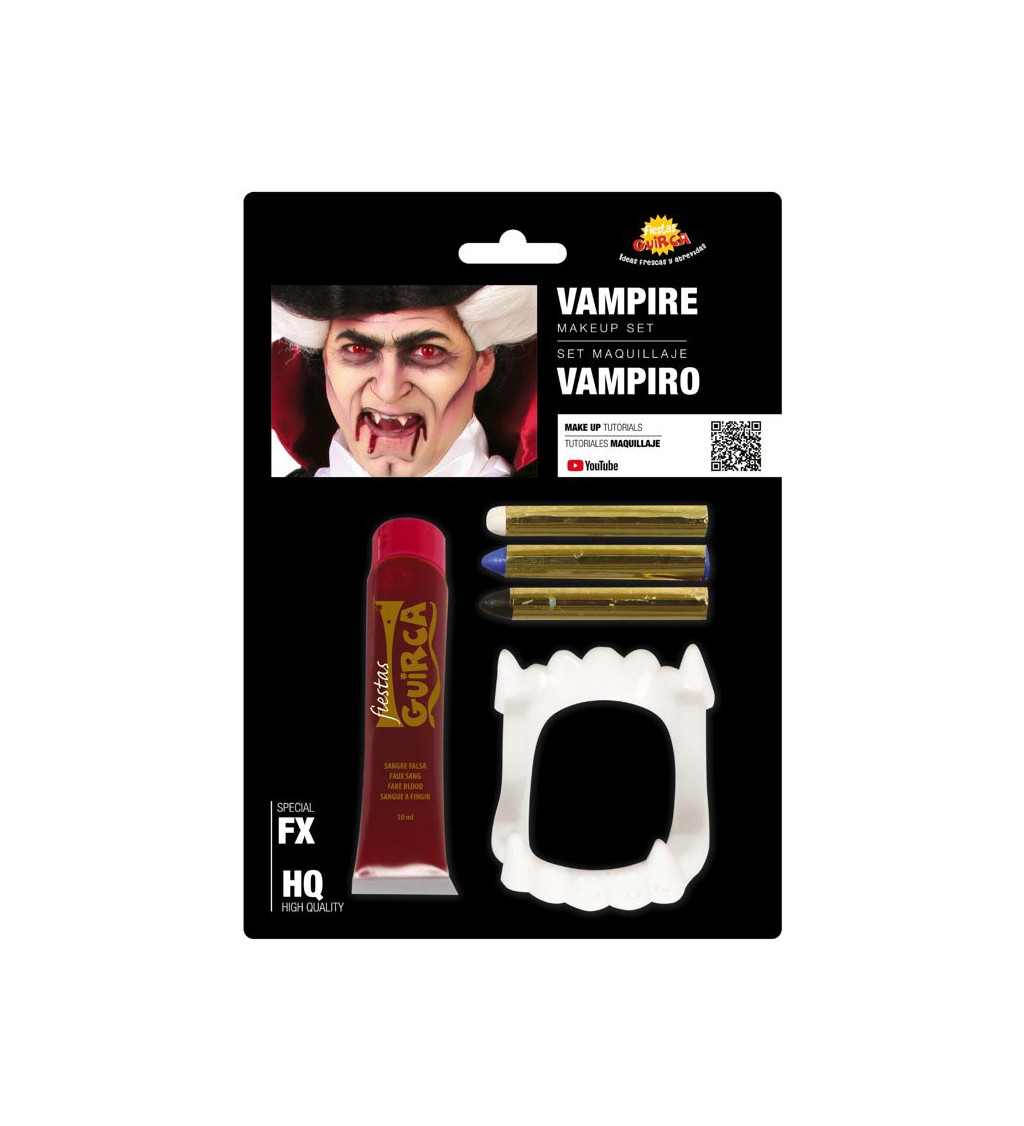 Sada na líčenie upíra s krvou