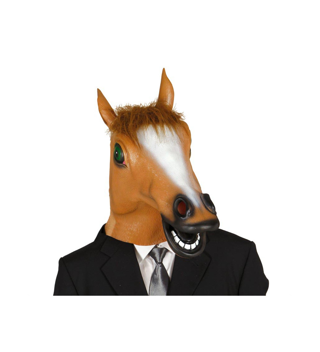 Maska koňa - hnedá