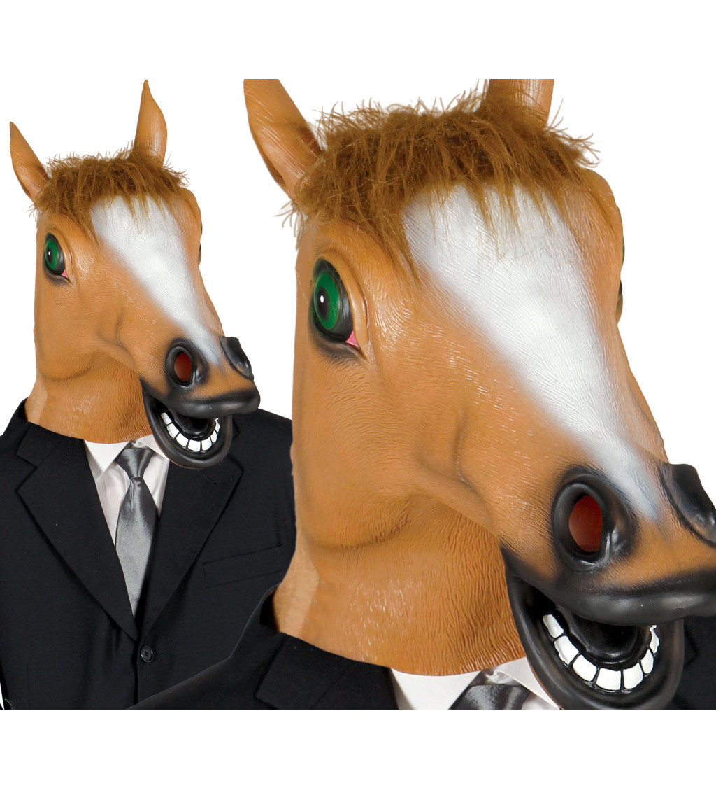 Maska koňa - hnedá