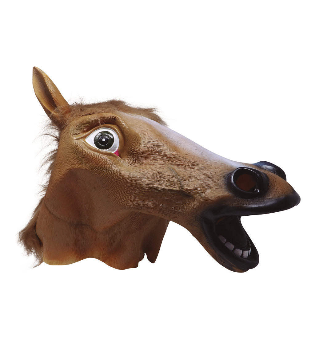 Maska koňa - hnedá