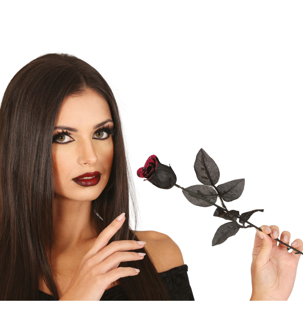 Čierna ruža - dekorácia