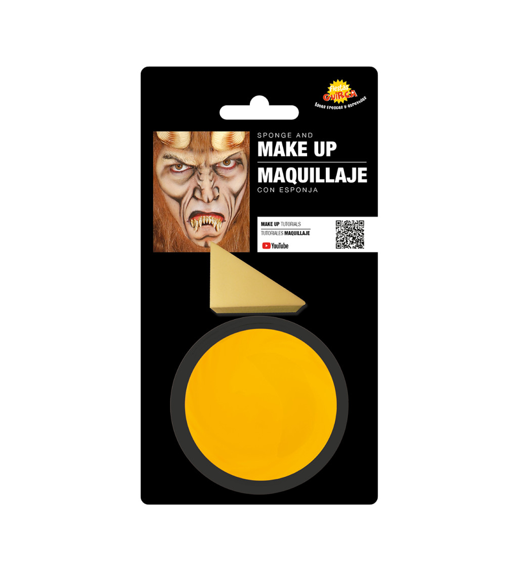 Make-up so štetcom - žltý