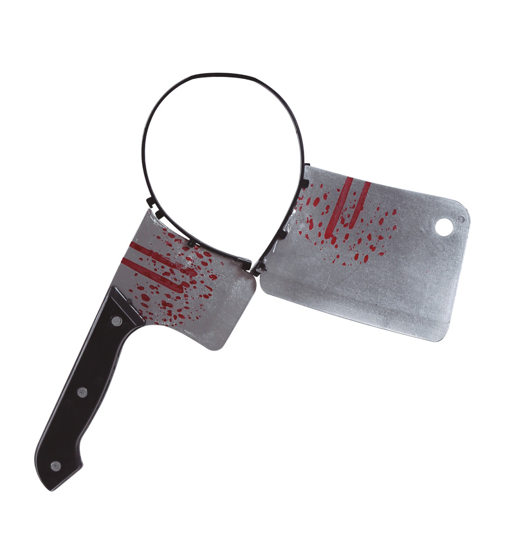 Čelenka - krvavý reznícky nôž v hlave