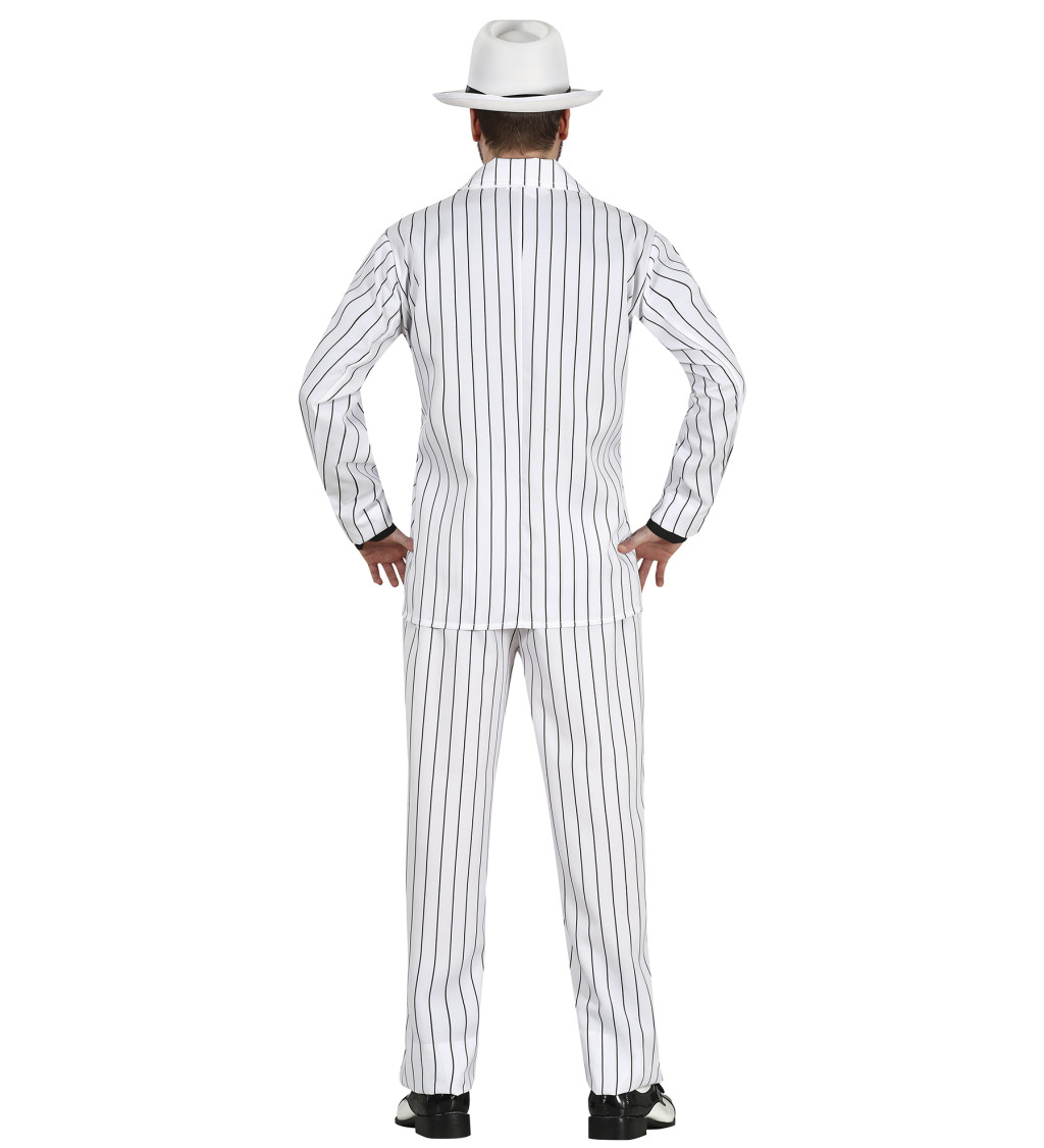 Pánsky kostým - Gangster, White