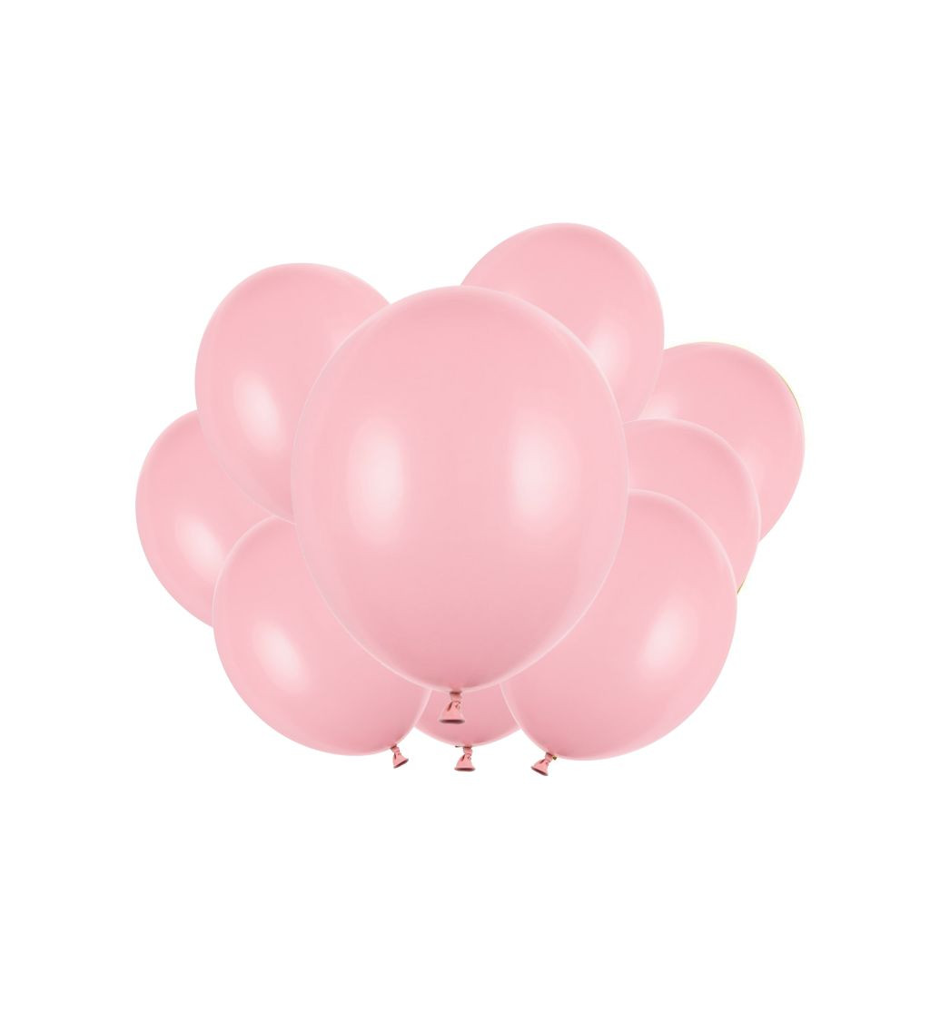 Latexové balóniky strong pastelové ružové 30 cm 10 ks