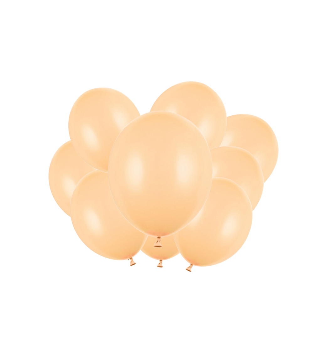 Latexové balóniky strong pastelové broskyňové 30 cm 10 ks