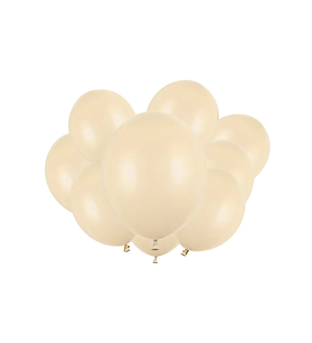 Latexové balóniky strong pastelové alabaster 30 cm 10 ks