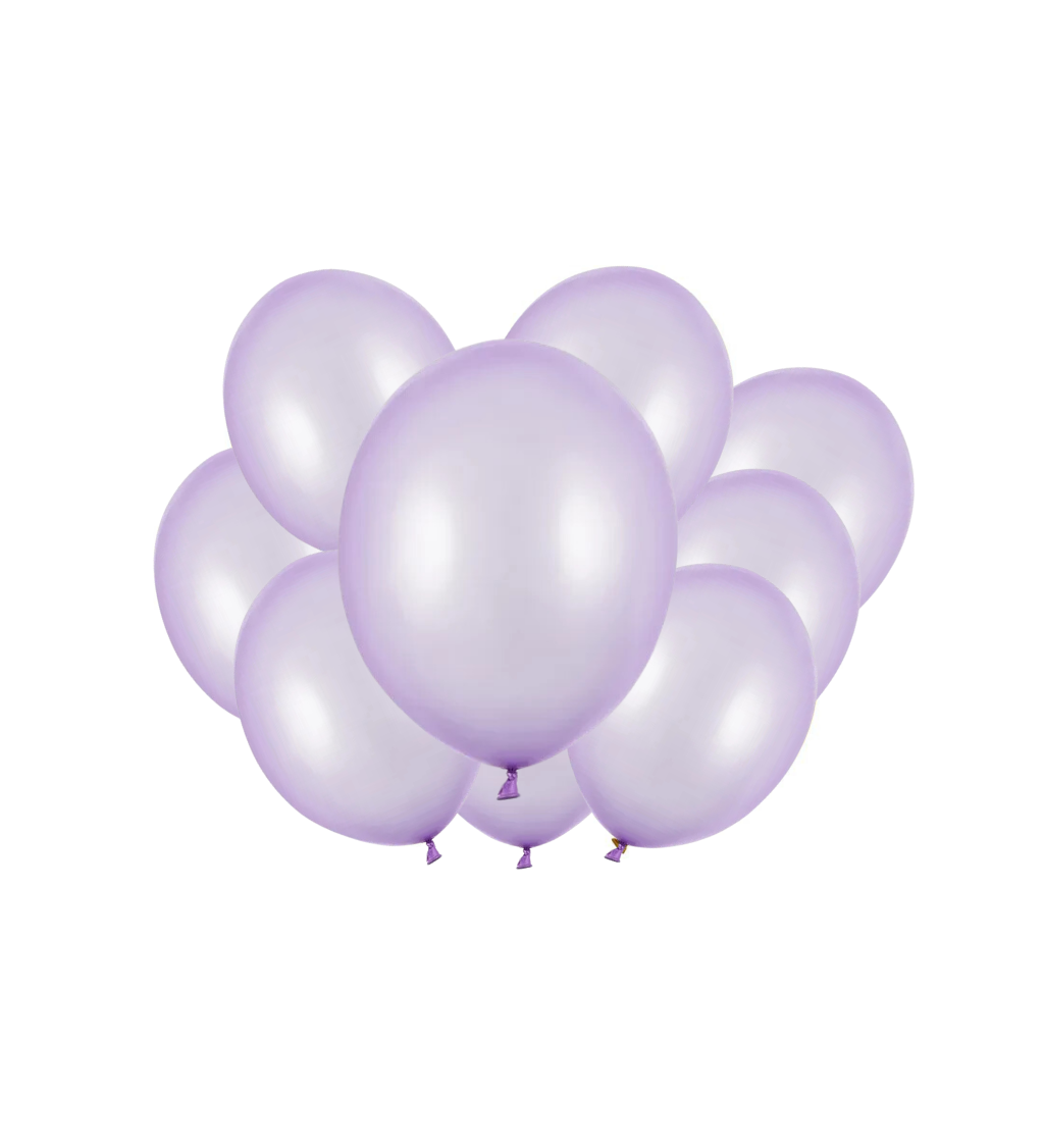 Latexové balóniky strong metalické svetlofialové 30 cm 10 ks