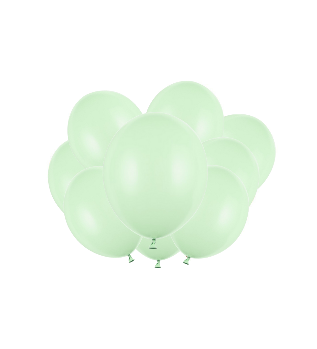 Latexové balóniky strong pastelové pistáciové 30 cm 10 ks