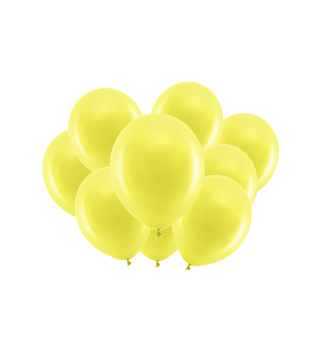 Latexové balóniky pastelové žlté 30 cm 10 ks