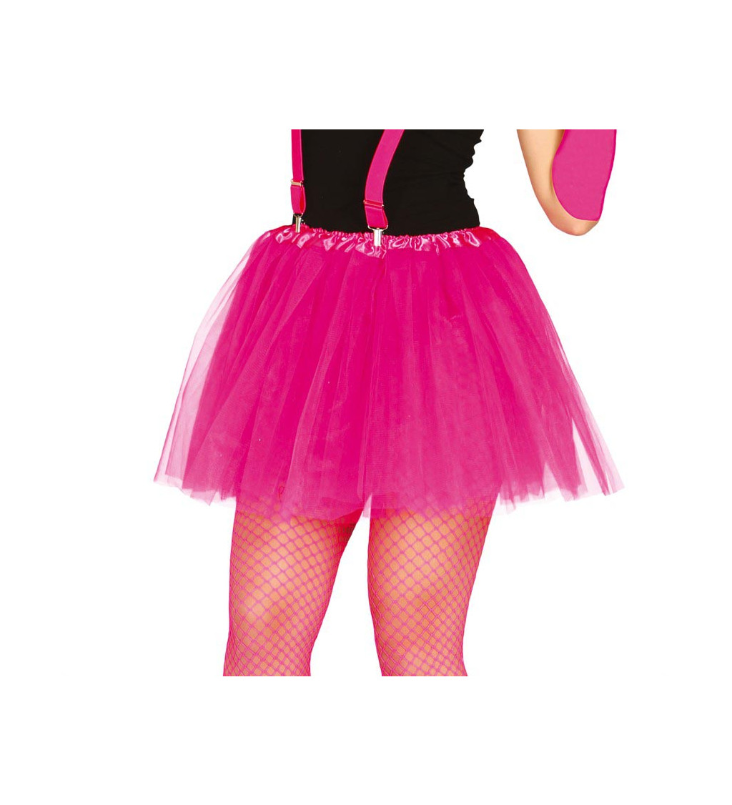 Neónovo fuchsiová tutu sukňa