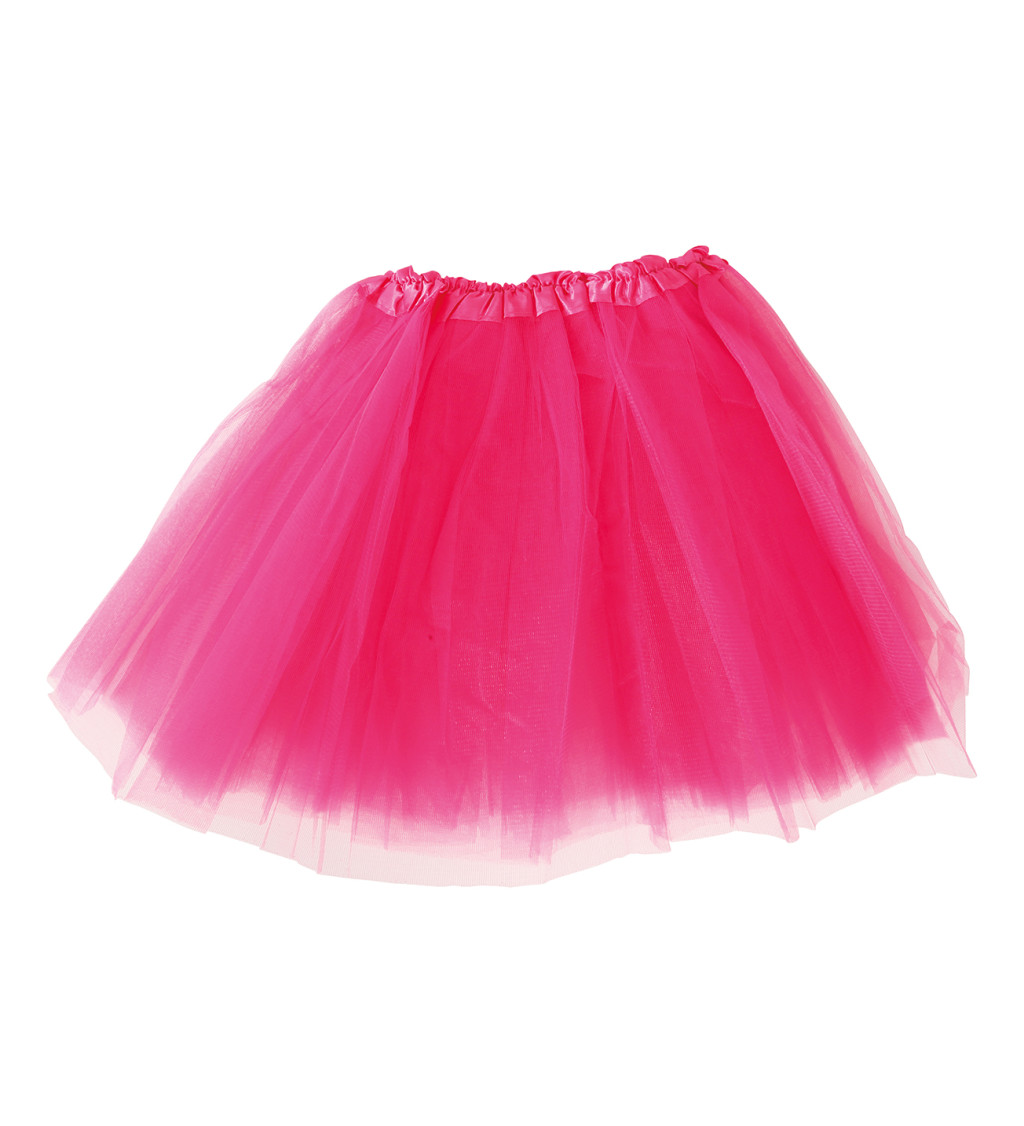 Neónovo fuchsiová tutu sukňa