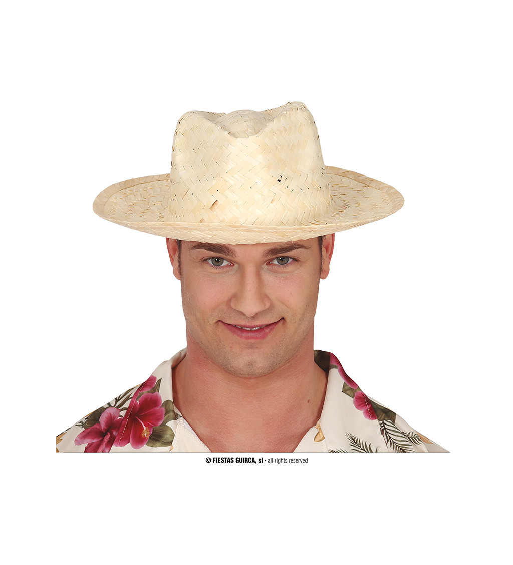 Slamený letný klobúk