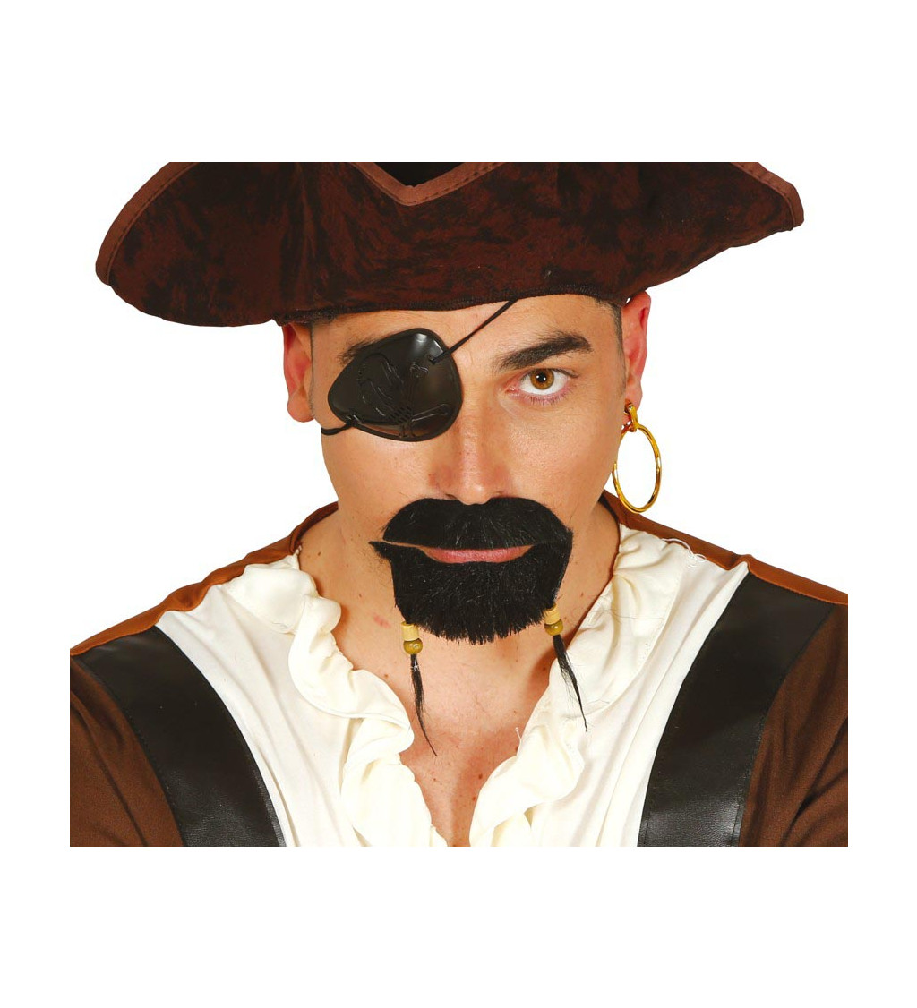 Sada - pirátska páska a náušnice