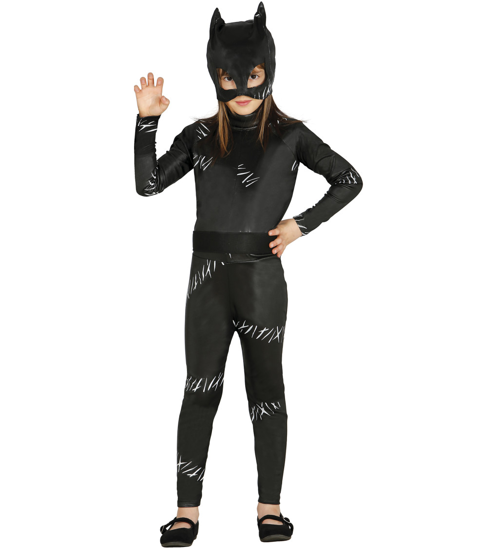 Detský kostým Čierna mačička