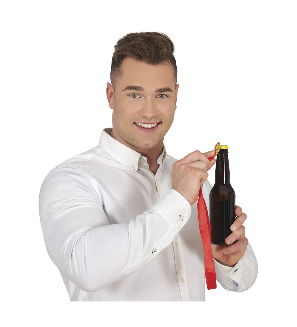 Náhrdelník s otvrákom na fľaše