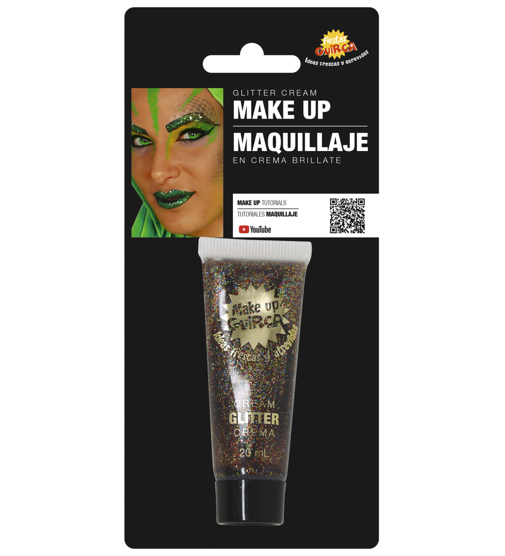 Farebných trblietavý krémový make-up