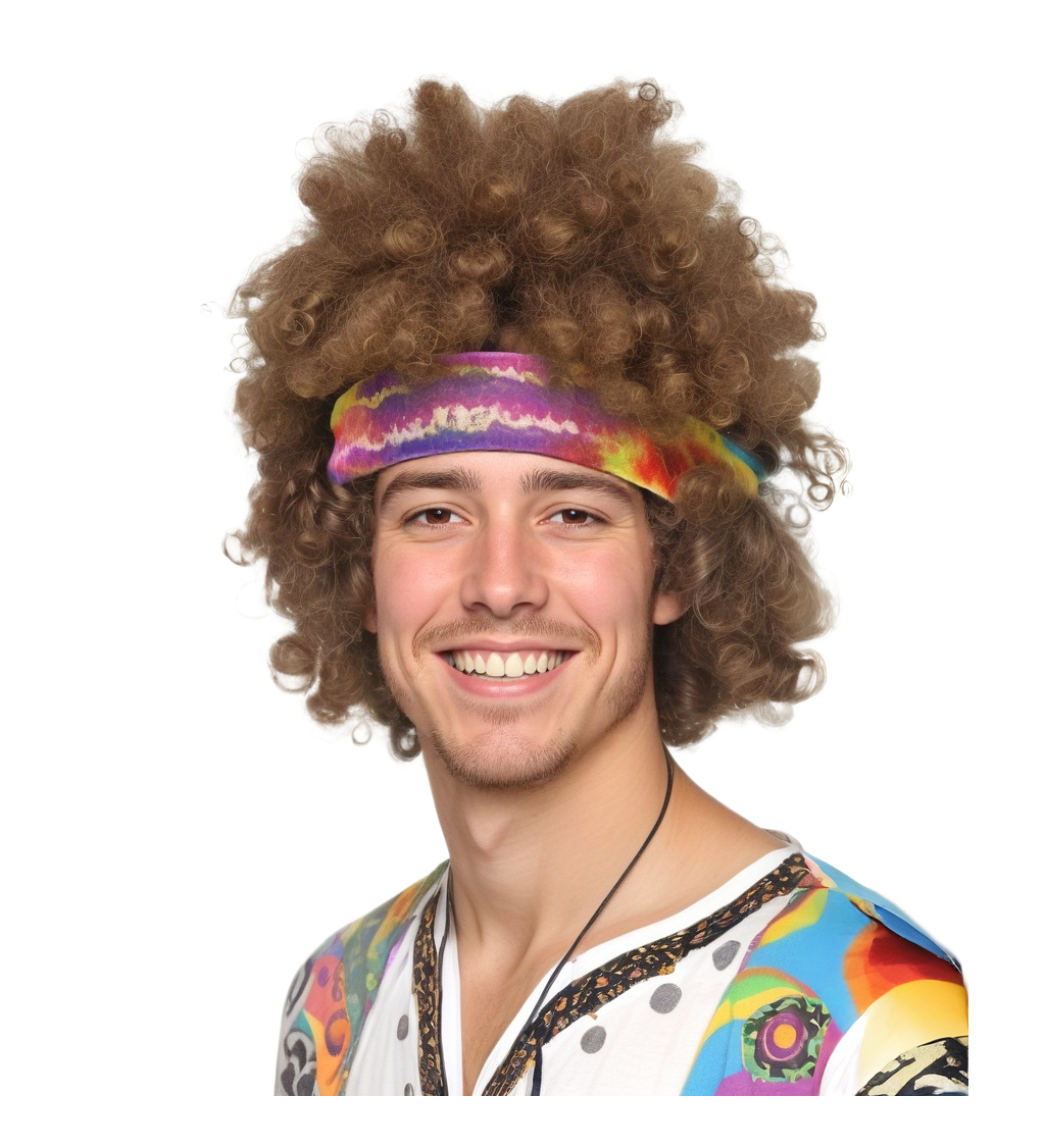 Pánska parochňa - afro v štýle hippie