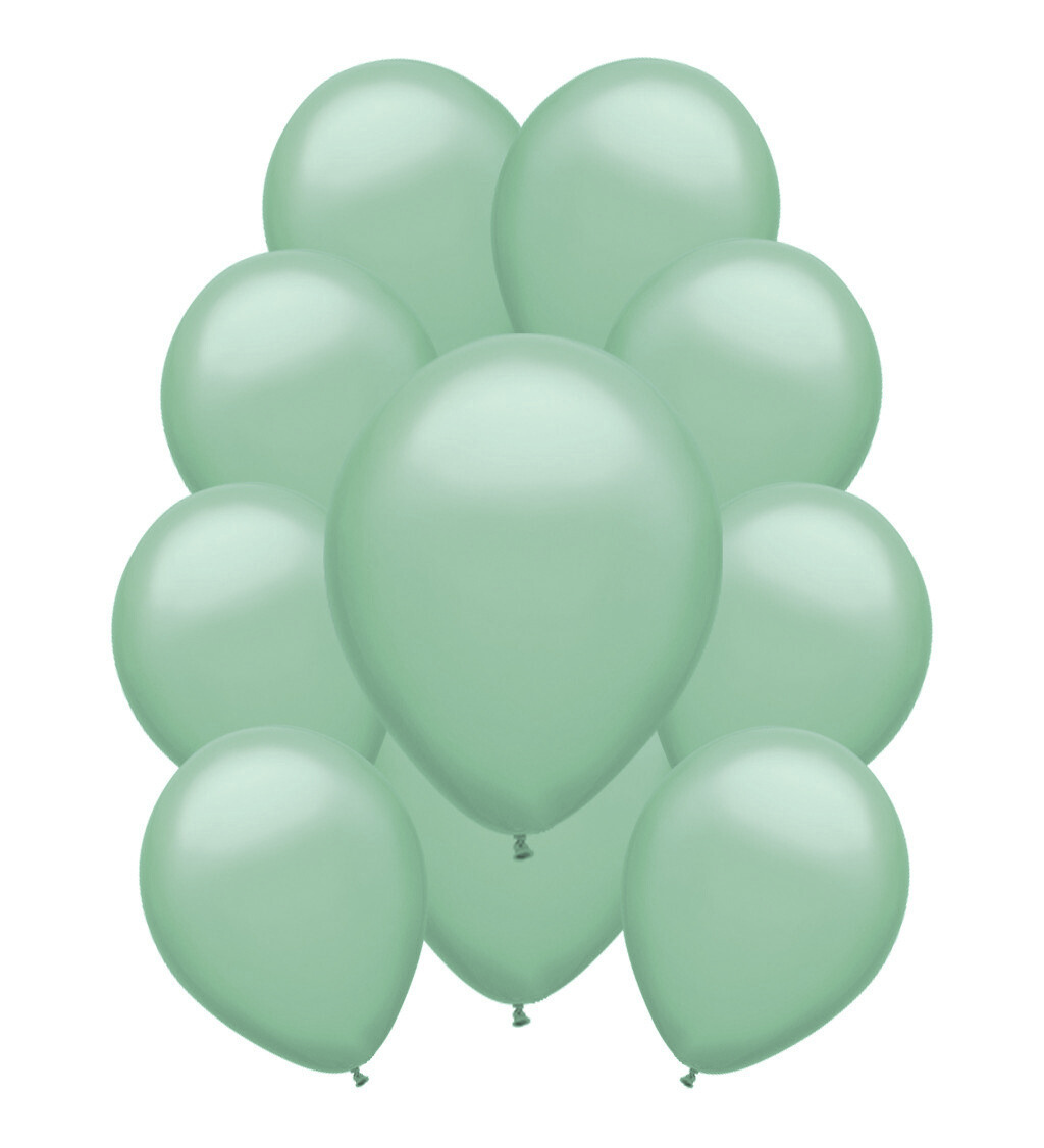 Latexové balóniky pastelové - Matne zelené